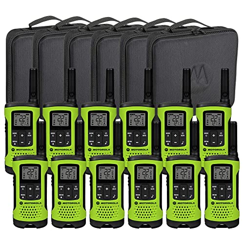Motorola Talkabout T605 Two-Way Radio, 35 Mile,12 Pack, Lime