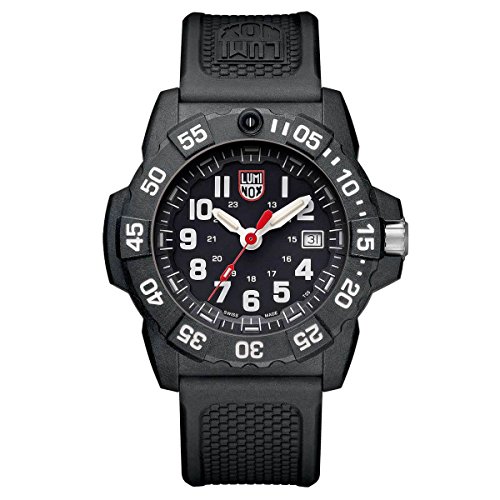 Luminox - Navy Seal XS.3501.F - Mens Watch 45mm - Dive Watch in Black - Date Function - 200m Water Resistant - Mens Watches - Made in Switzerland