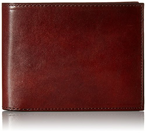Bosca Men's Wallet, Old Leather Continental Bifold Wallet with I.D. Flap, Dark Brown