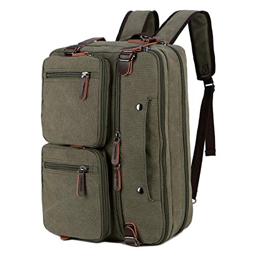 Baosha Convertible Briefcase Backpack 17 Inch Laptop Bag Case Business Briefcase HB-22 (Amy Green)