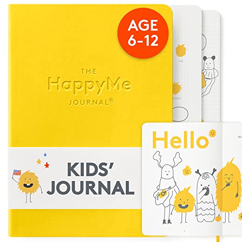 The HappyMe Journal – The Daily Gratitude Journal for Kids Aged 6-12 to Promote Happiness, Develop Positive Habits and Nurture Enquiring Minds - English (US) (Yellow)