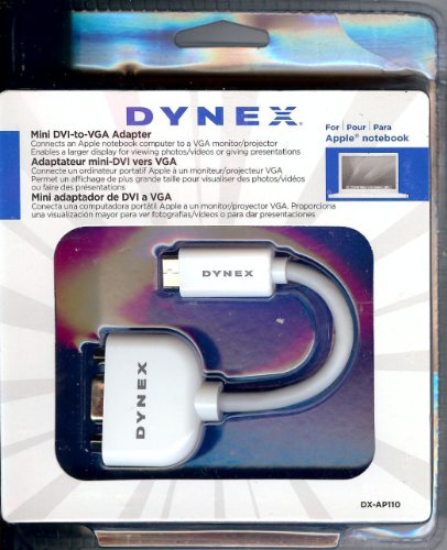 Dynex Mini DVI to VGA Adapter for Apple Notebooks