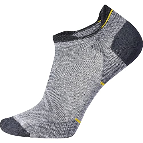 Smartwool SW001651039XL Run Zero Cushion Low Ankle Socks Light Gray XL