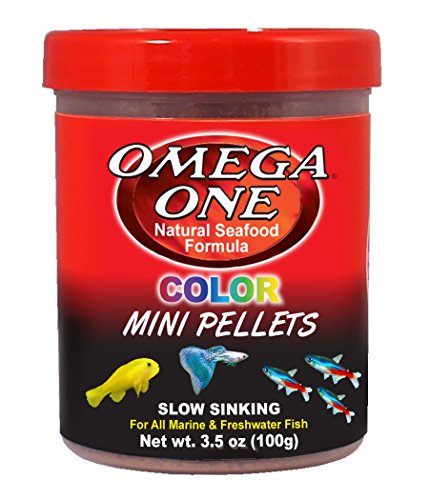Omega One Color Mini Pellets, Sinking, 3.5 oz