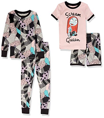 Amazon Essentials Disney | Marvel | Star Wars Toddler Girls' Pajama Set (Previously Spotted Zebra), Nightmare Scream Queen, 4T