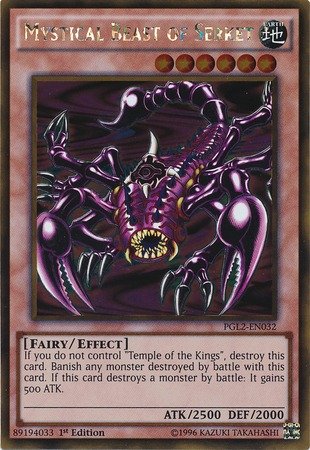YU-GI-OH! - Mystical Beast of Serket (PGL2-EN032) - Premium Gold: Return of The Bling - 1st Edition - Gold Rare