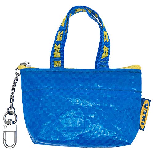 IKEA Key & Coin Purse KNOLIG Bag Small Blue with One Zipper Bag (1 set)