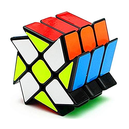 CuberSpeed Windmill Magic Cube 3x3 Black Wheel Fenghuolun Twisty Puzzle 3x3x3 Speed Cube Puzzle