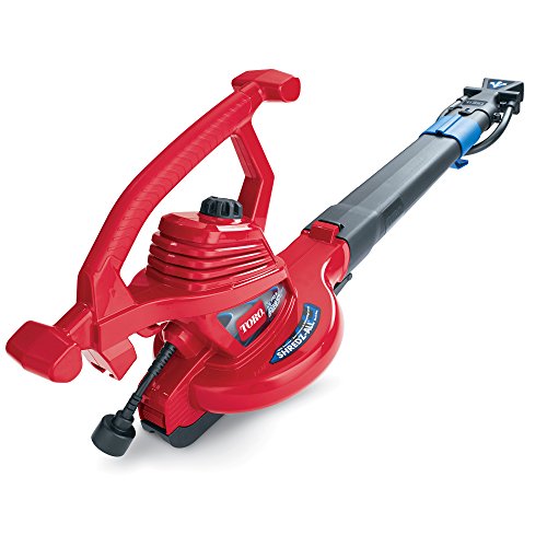 Toro 51621 UltraPlus Leaf Blower Vacuum, Variable-Speed (up to 250 mph) with Metal Impeller, 12 amp,Red