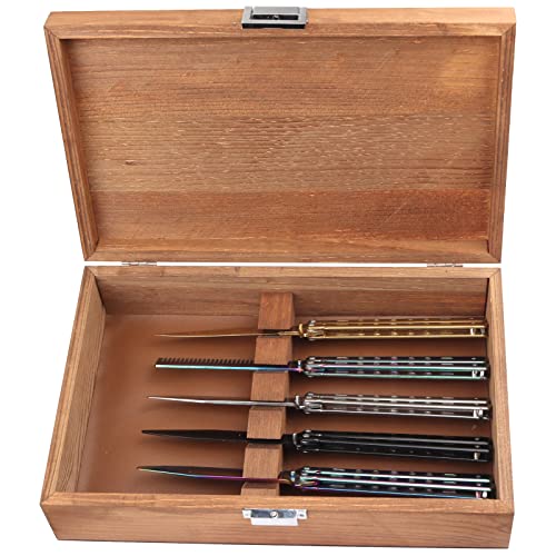 Knife Organizer Knife Display Case Knife Cases For Collections For Kitchen, Survival Tactics, Outdoor Holds 5 Fixed Blades (Box Only)