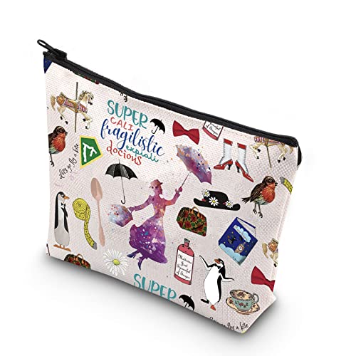 WCGXKO Musical Gift Musical Film Gift Mary Inspired Zipper Cosmetic Bag For Musical Movie Fans (SUPER)