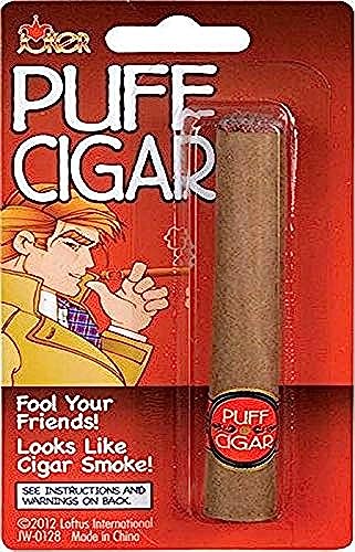 Loftus International Joker Large Fake Puff Cigar Costume, One Size, Brown