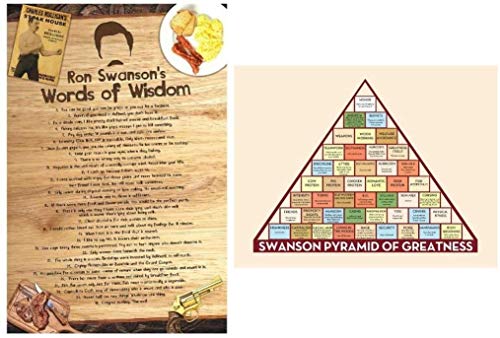 Cool TV Props Funny Poster Bundle – Parks and Recreation Merchandise Inspired by Parks and Rec – Ron Swanson Poster Combo