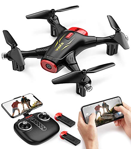 Syma X400 Mini Drone with Camera for Adults & Kids HD Wifi FPV Quadcopter with App Control, Altitude Hold, 3D Flip, One Key Function, Headless Mode, 2 Batteries, Easy to Fly for Beginners