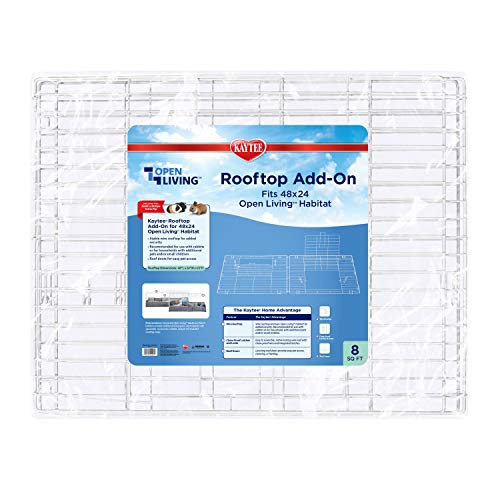 Kaytee Open Living Pet Rabbit or Guinea Pig Habitat Rooftop Add-On 48' x 24'