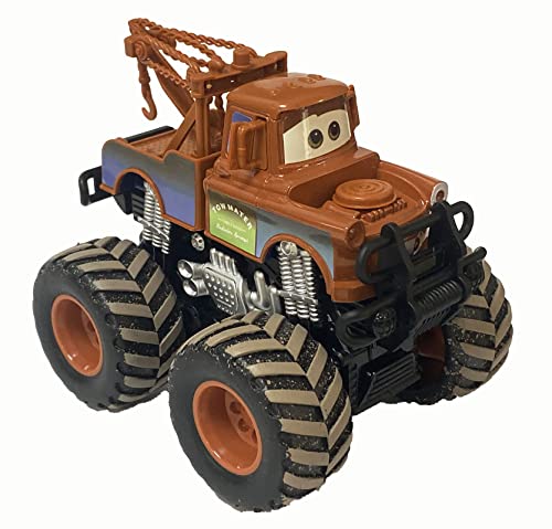 12 Styles Movie Cars 3 Black Storm Jackson Lightning McQueen Curz Mater Giant Wheels Cars 1：55 Diecast Vehicles Toys Set Children Car Toy (Mater)