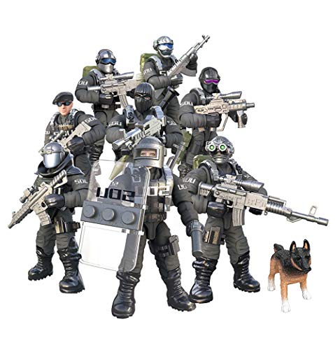 YEIBOBO ! Special Forces Mini Action Figure with Military Weapons and Accessories (Flying Tigers Team XJ-822)