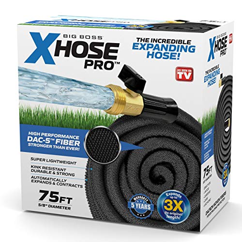 2 Pack Manufacturer Xhose Part Number 1257 Product Dac-5 Garden Hose, 75', Color Black