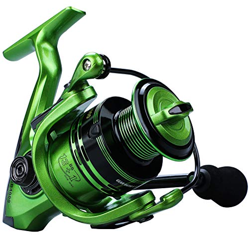 YONGZHI Fishing Reels,13+1BB Light Weight and Ultra Smooth Powerful Spinning Reels for Saltwater and Freshwater Fishing-2000G