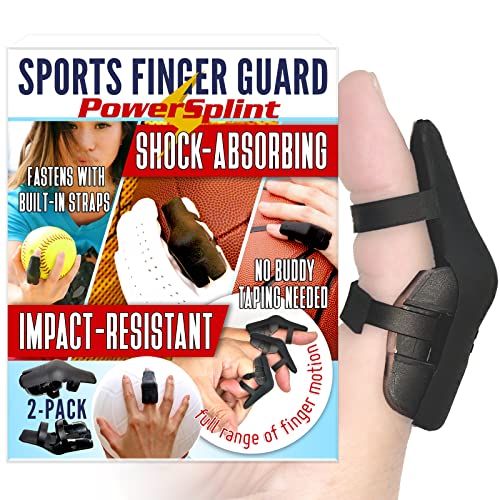 PowerSplint Bendable, impact-resistant Sports Finger Brace (2-pack, Small)