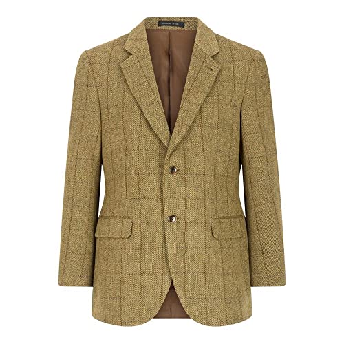 Walker & Hawkes - Mens Classic Windsor Tweed Country Blazer Jacket - Light Sage - 42