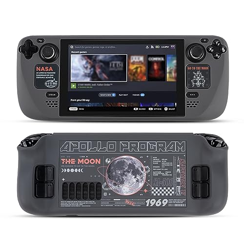 GeekShare Protective Case for Steam Deck Hard PC Shell Steam Deck Cover Detachable Steam Deck Case Protector with Touchpad Sticker - Moonshot Series