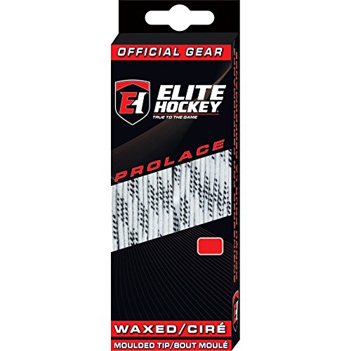 Elite Hockey Prolace Waxed Hockey Skate Laces (White, 72')