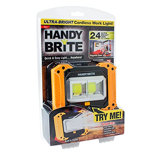 Ontel Ultra Bright Portable LED Work Light, 500 Lumens, Battery Powered, LED