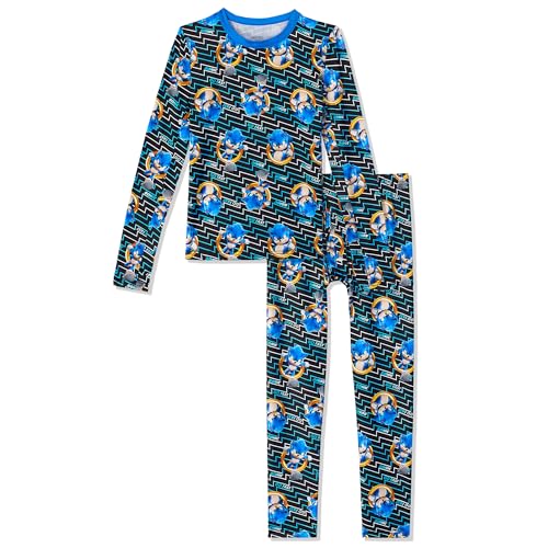 Cuddl Duds Boys Thermal Underwear Set - Sonic, Spiderman, Pokemon, Minecraft, Star Wars Designs - Kids Long John Base Layer