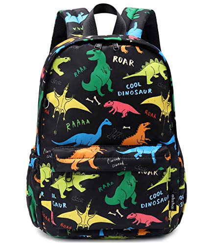 abshoo Little Kids Backpacks for Boys and Girls Preschool Backpack With Chest Strap (Colorful Dinosaur)