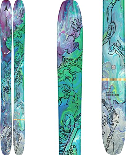Atomic Bent Chetler 120 Skis Mens Sz 184cm Metallic Green/Purple