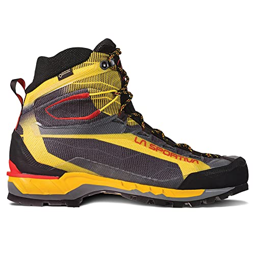 La Sportiva Mens Trango Tech GTX Mountaineering/Hiking Boots, Black/Yellow, 12.5