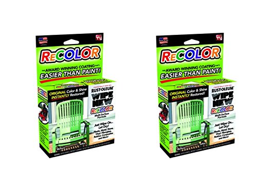 Wipe New Rust-oleum R6PCRTLKIT Recolor Paint Restorer with Wipe-On Applicator Set of 2