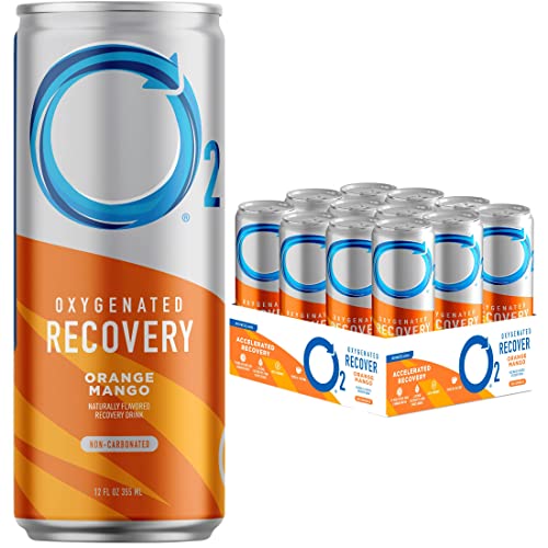 O2 Orange Mango Post Workout Recovery Drink - Caffeinated Electrolyte Drink for Daily Hydration