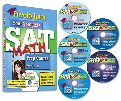 Private Tutor - MATH - 10-Hour Interactive SAT Prep Course - 5 DVDs & Book - Library Version