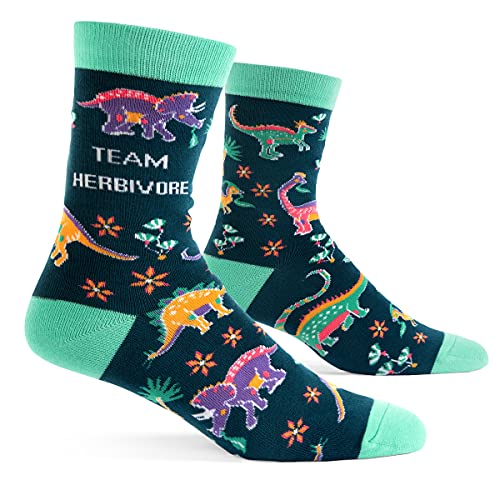 Fun Statement Socks (Unisex) Gifts For Activists, Vegans, Plant & Animal Lovers (Team Herbivore)