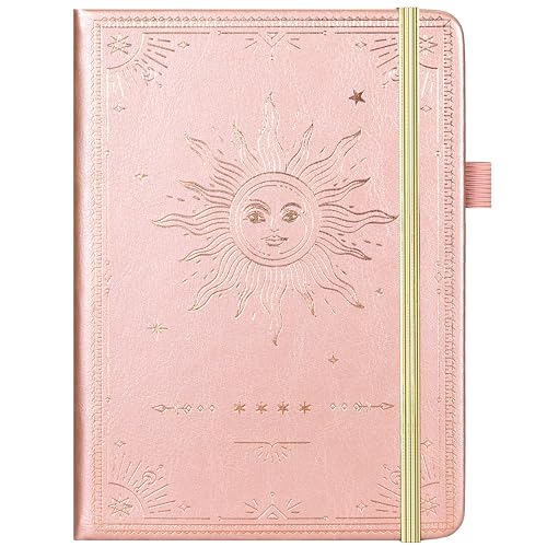 Password Book - Hardcover Password Book with Alphabetical Tabs for Internet Website Address Login, Pocket Size Password Keeper, 5.0' x 6.8', Password Organizer for Home Office Desk Use - Rose Gold