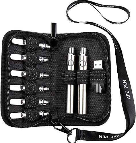 HUIZHU Empty Handy Pouch for Electronics and 510 Pen Battery and 510 Carts Holster Pouch with Non-Slip Elastic Bands for Pen and Pen Style Pods, USB Disk