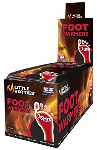 Little Hotties 5-Hour Insole Foot Warmer, 20 Pair, Medium/Large, Black