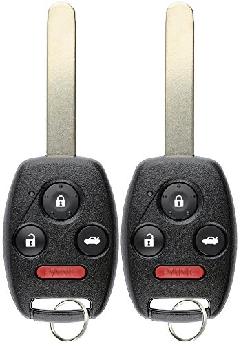 KeylessOption Keyless Entry Remote Control Uncut Car Ignition Key Fob Replacement for OUCG8D-380H-A (Pack of 2)