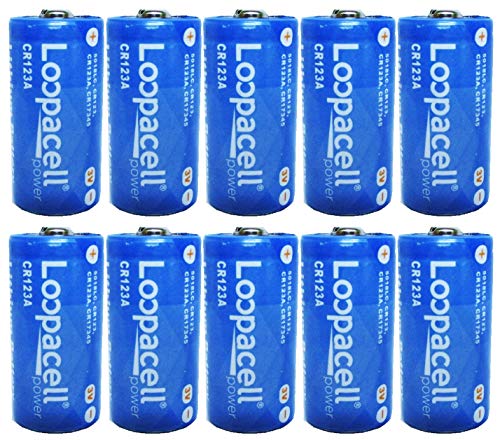 LOOPACELL CR123A 123 3V Lithium 10 Batteries