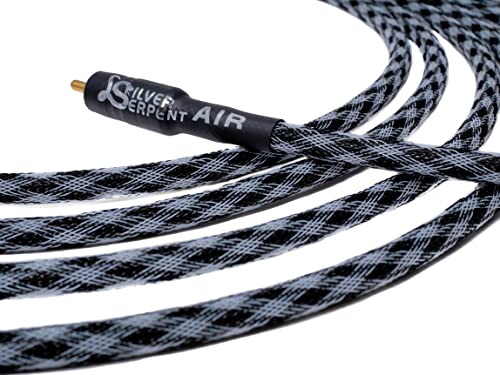 Better Cables BETTERCABLES.COM Silver Serpent AIR Low Frequency Subwoofer Audio Interconnect Cable - High-End, High-Performance, Premium Hi-Fi Audio - 6 Feet