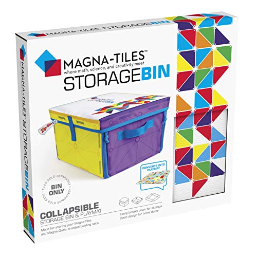 MAGNA-TILES Storage Bin & Interactive Play-Mat, The ORIGINAL Magnetic Building Brand