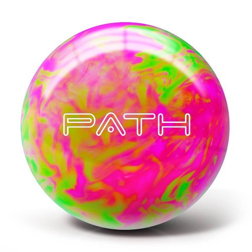Pyramid Path Bowling Ball (Hot Pink/Lime Green, 10LB)