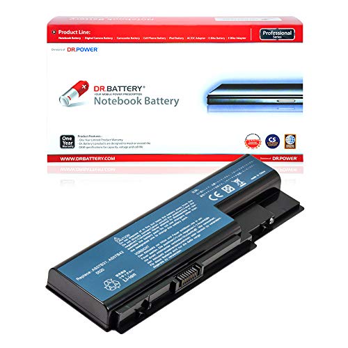 DR. BATTERY AS07B31 Battery Compatible with Acer AS07B41 AS07B51 AS07B61 AS07B71 AS07BX1 AS07BX2 Aspire 5220 5720 5730 5520 6930 7720 5315 Gateway MD2614u MD2614 MD2601u[11.1V/4400mAh/49Wh]