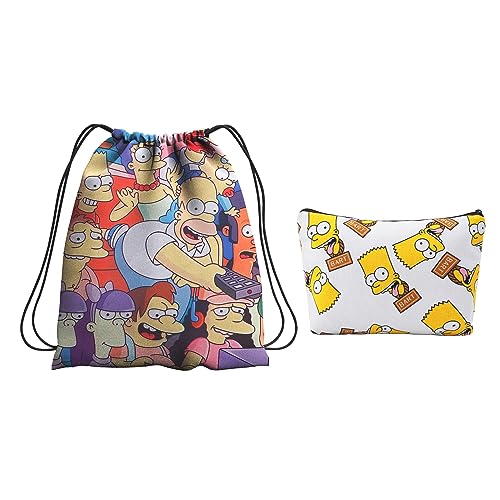 G-Ahora The Simp Drawstring Backpack The Simp Gym Bag Sackpack Sports Backpack Anime Lightweight Yoga Bag for Outdoor Beach Swimming Travel for Women Men(STB Simp)