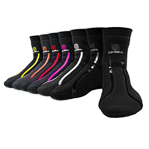 Sanabul New Item Foot Grip Socks for Men & Women | MMA, Kickboxing, Wrestling, Pilates, Yoga Anti Slip Socks, Non Slip Socks (Medium, Black)