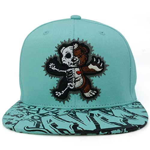 JLGUSA Savage Bear New Leader TL Snapback Bear Moster Cotton Adult Adjustable Cap Hat (Mint)