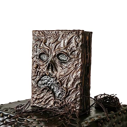 CYISONAL Necronomicon Dark Magic Book Evil Dead Necronomicon Book Demon Evil Dead Summon Book Altar Ceremony Prop Book for Collection Decor Living Room Desktop, 25*15 cm, (LACW3691-A)