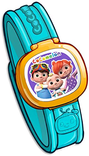 CoComelon JJ’s Learning Smart Watch Toy for Kids with 3 Education-Based Games, Alarm Clock, and Stop Watch, Officially Licensed Kids Toys for Ages 3 Up by Just Play